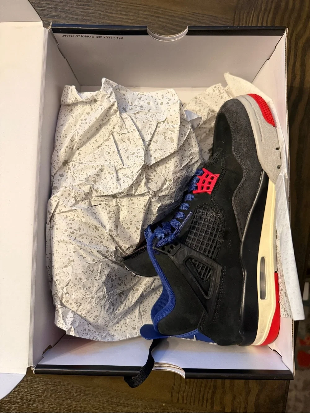 Air Jordan 4 Retro | Black / Blue / Red